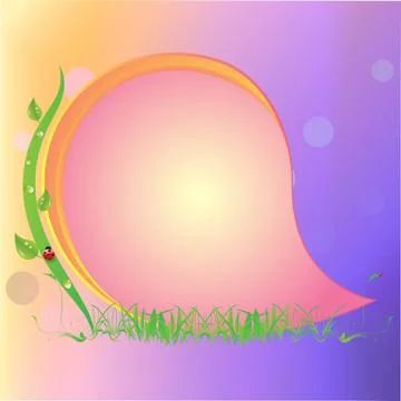 Bright greeting card Stock Illustration