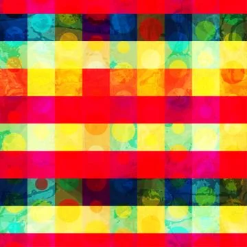 Bright grid seamless pattern Stock Illustration