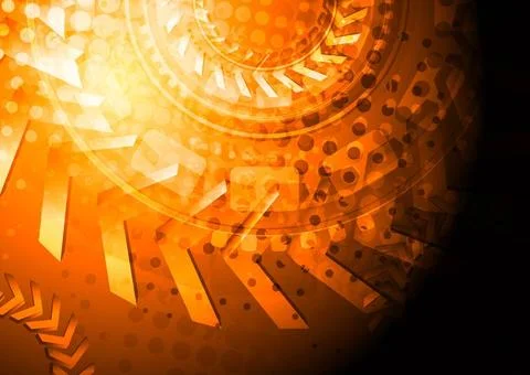 Bright grunge tech backdrop with 3d arrows. Eps 10 vector background Brigh... Stock Photos