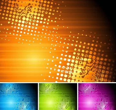 Bright grunge vector design Abstract colourful grunge backgrounds. Vector ... Stock Photos