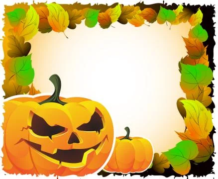 Bright halloween background Stock Illustration
