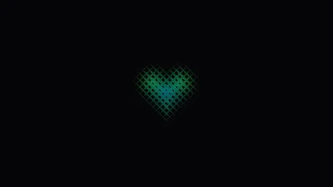 Bright heart shape with dotted pattern on dark background 動画素材 338444285