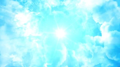 Bright Heavenly Clouds Stock Footage 317840420