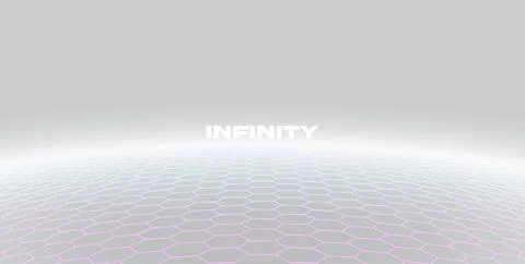 Bright hexagon background. Shiny white futuristic background with 3D hexagonal 스톡 일러스트