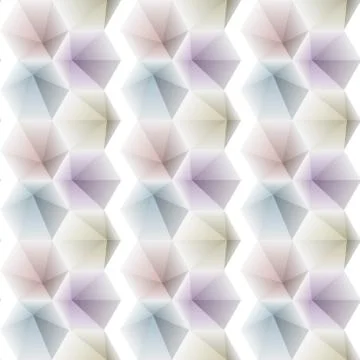Bright hexagonal pattern of triangular gradient dies 스톡 일러스트