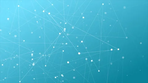 Bright hi-tech motion background with low poly plexus connection elements Stock Footage 278963429