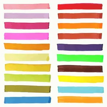 Bright highlight brightly scribble banner, stylish borderline marks, marker Illustrazione stock