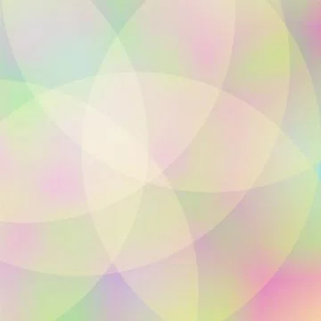 Bright holographic backdrop with gradient rainbow circles. Multicolor graphic Stock Illustration