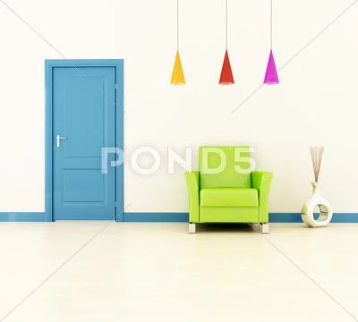 Bright home entrance Stock Illustration