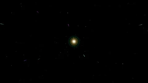 A bright hot core sits near center as vanishing point - everything radiates Vídeos de archivo 342700934