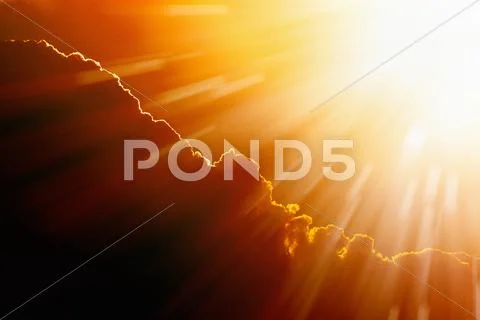 Bright hot sun Stock Illustration