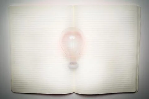 Bright idea concept, thinking of new business ideas Stock Photos