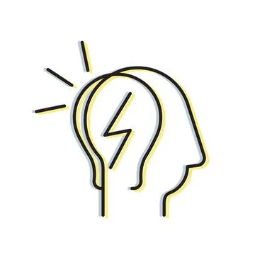 Bright Idea - Eureka Moment Icon Stock Illustration