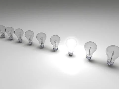 Bright idea Stock Illustration