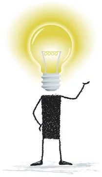 A bright idea Ilustración de archivo