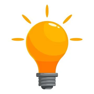Bright idea shining light bulb symbolizing innovation and creativity Illustrazione stock