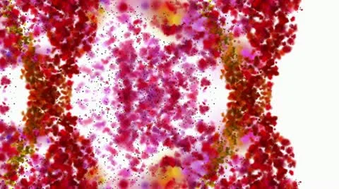 Bright images of particles Stock Footage 21729242