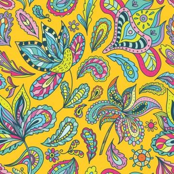 Bright Indian Summer Pattern Stock-Illustration