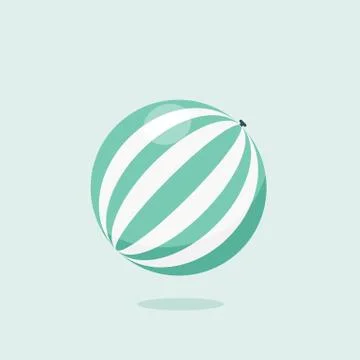 Bright inflatable ball Stock Illustration