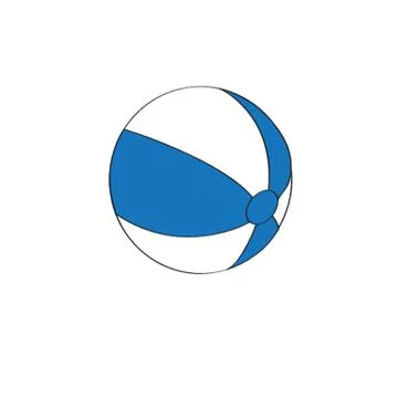 Bright inflatable ball on white background Stock-Illustration