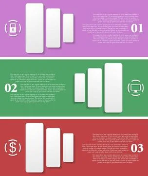 Bright infographic vector tech banners Abstract infographic vector tech ba... 库存照片