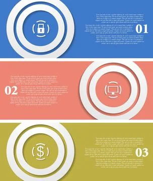 Bright infographic vector tech banners Abstract infographic vector tech ba... Stockfoto's