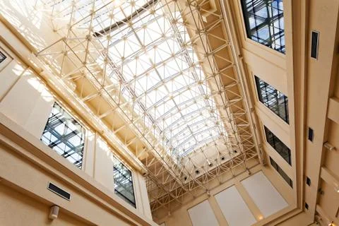 Bright interior ceilings Stock Photos