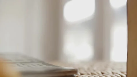 Bright interior, light pouring in Video stock 186878402