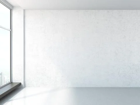 Bright interior with sun light Stock Illustration