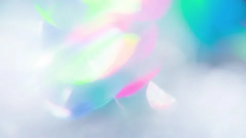 Bright Iridescent Optical Highlights 4K Stock Footage 258603482