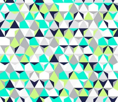 Bright irregular vector abstract geometric seamless pattern with hexagons. Illustrazione stock