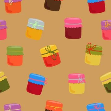 Bright jam pattern Stock Illustration