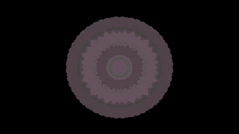 Bright kaleidoscope circular pattern of brightly colored flowers Stock Footage 126259250