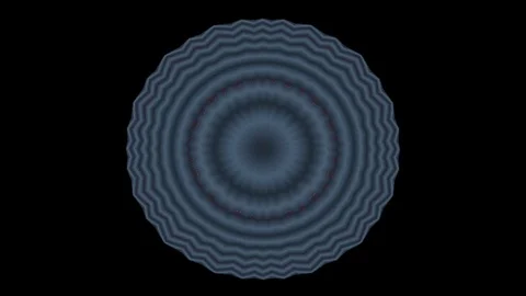 Bright kaleidoscope circular pattern of brightly colored flowers Stock Footage 126259257