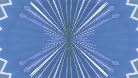 Bright kaleidoscope circular pattern of brightly colored flowers Stock Footage 126259620