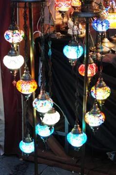 Bright lanterns Stock Photos