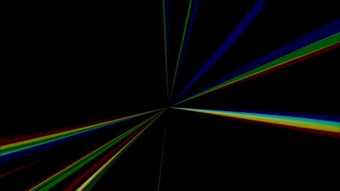 Bright laser beams moving rapidly across dark background 库存影片 335978732