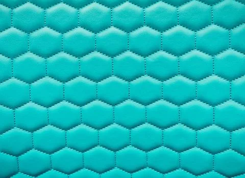 Bright leather hexagon texture background. Stock Photos