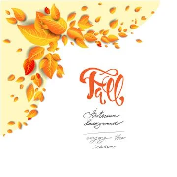 Bright leaves background Stock Illustration