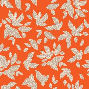 Bright leaves pattern Stock Illustration
