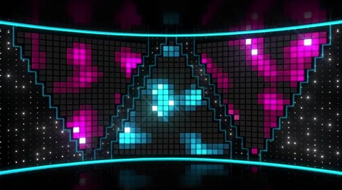 Bright Led BackStage 01 Stock Footage 41758167