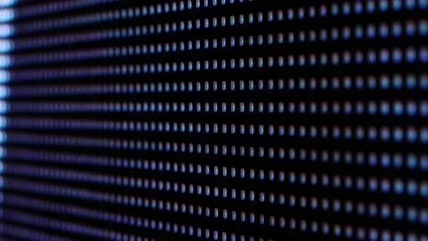 Bright LED SMD video wall with high saturated pattern Stock Footage 233093178