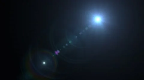 Blue Lens Flare Transition 2 with Alpha, Stock Video