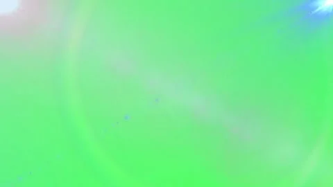 Bright lens flare effect overlay on a solid green screen background Stock-Footage 346199616