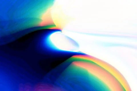 Bright light abstract design, glowing colors, defocus effect. Blank space to  Stock Illustration