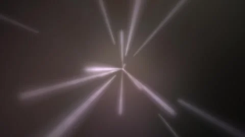Bright Light Beams Shooting Through Dark Sky with Atmospheric Effects Video stock 337956980