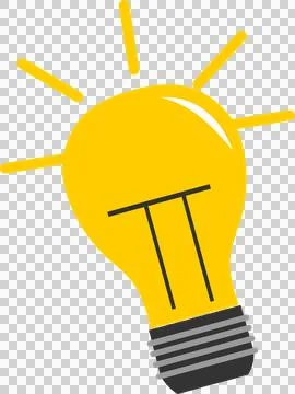 Bright light bulb, idea, lamp Stock-Illustration