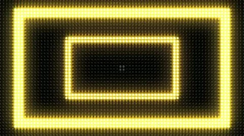 Bright Light Bulb Rectangle Marquee Loop Stock Footage 22414893