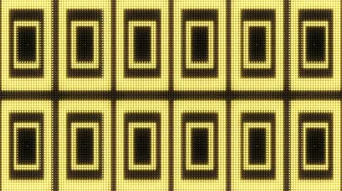 Bright Light Bulb Rectangle Panel Marquee Loop Stock Footage 22414878