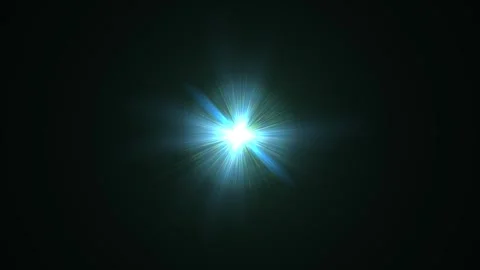 Bright Light Burst in Dark Space with Radiant Blue and White Colors Video stock 337955218